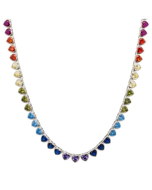 Latelita London Blue Heart Garland Gemstone Necklace