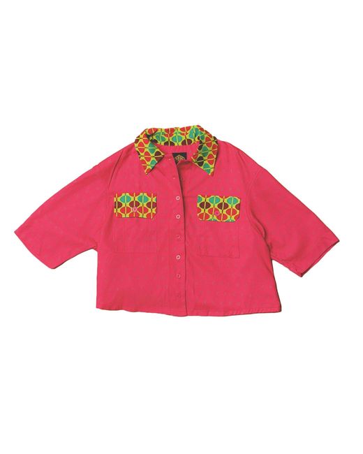 House of Caswell Pink Veronica Cargo Utility Top