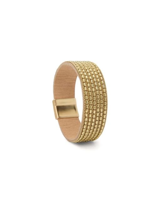 Saachi Metallic Multi-Strand Mesh Bracelet