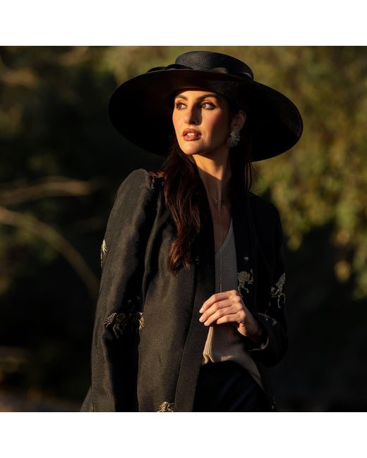 Roqaia Fashion House Black Horse Jacket