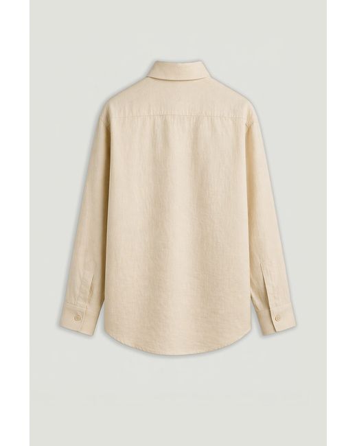 Nocturne Natural Neutrals Linen Oversized Shirt