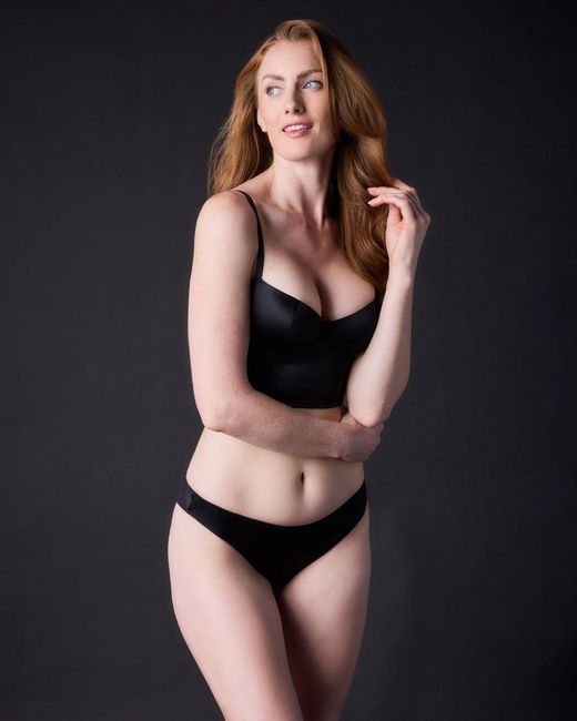 Journelle Black Iris Underwire Crop Bustier Noir