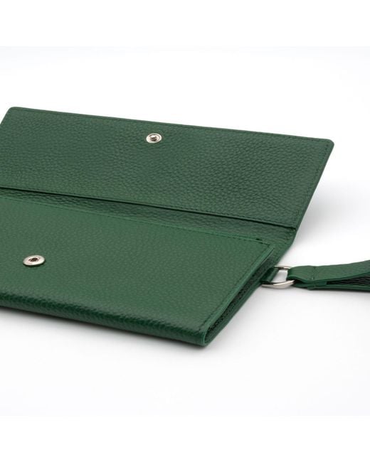 Absurde Green Parking Leather Bifold Wallet