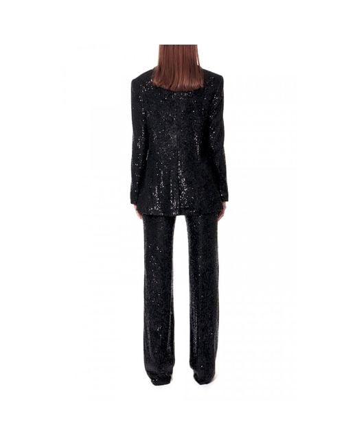 AGGI by HALEWSKI Black Luna Obsidian Sequined Blazer