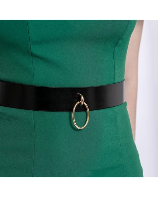 Haute Cuir Black Nue Leather Waist Belt