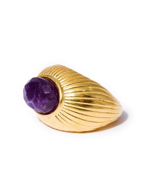 Kybele Studio Purple Oval Amethyst Ring