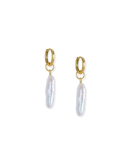 Lait & Lune Metallic Beliz Pearl Earrings