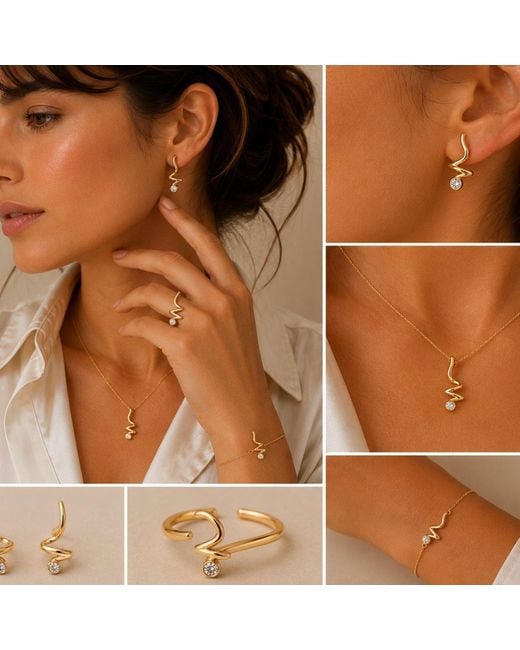 Lily Flo Jewellery Metallic As If You Ever Doubted Diamond Stud Earrings