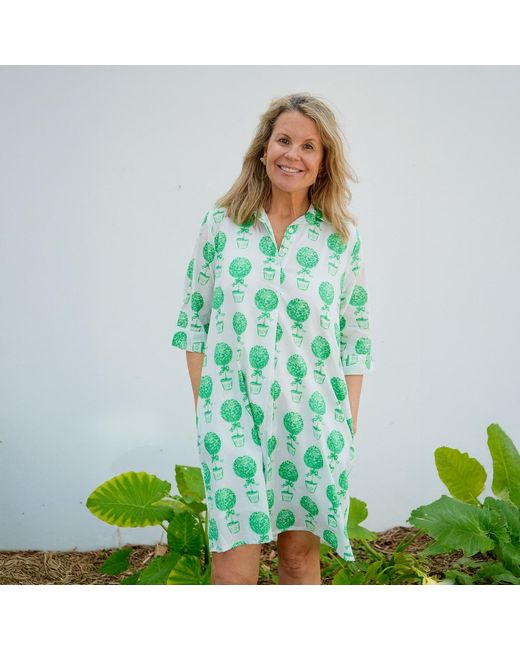 Mary Marshmallow Green Delray Dress