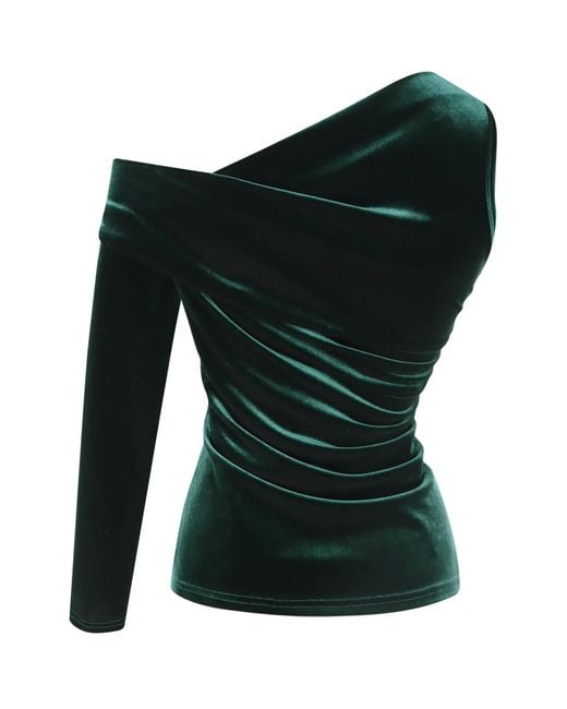 Me & Thee Green Multitude Of Sins Velvet Top