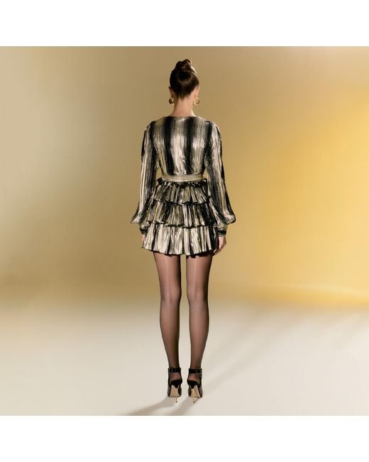 Nur Karaata Black Lutetia Mini Dress