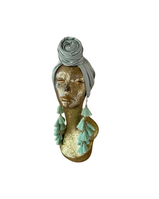 Julia Clancey Green Edith Mint Chacha Turban