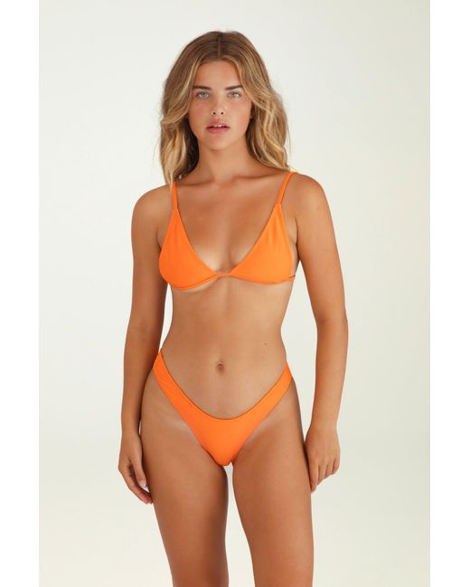 Minimale Animale Orange Wall Street Brief Bikini Bottom