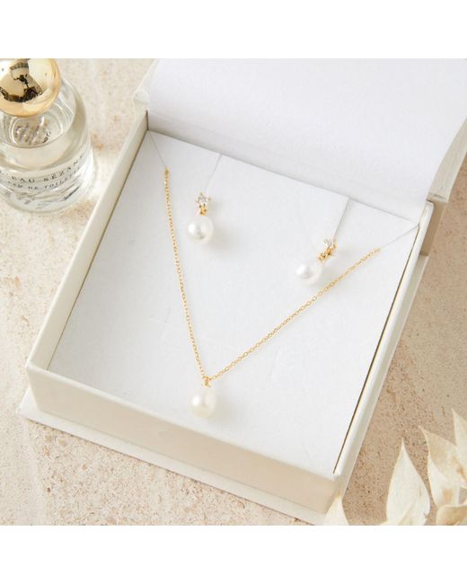 Esterah Metallic Freshwater Pearl Necklace