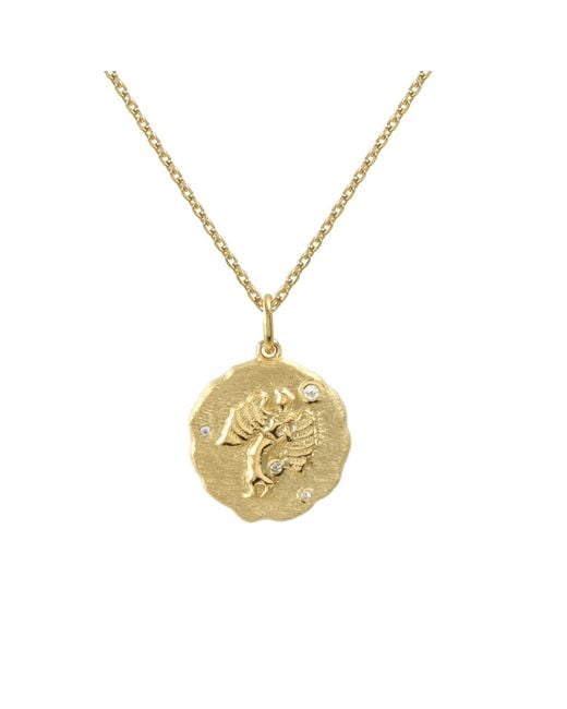 Hye Jane Jewelry Metallic Virgo Zodiac Necklace