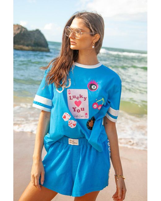 Palm Collective Blue Feeling Lucky T-Shirt