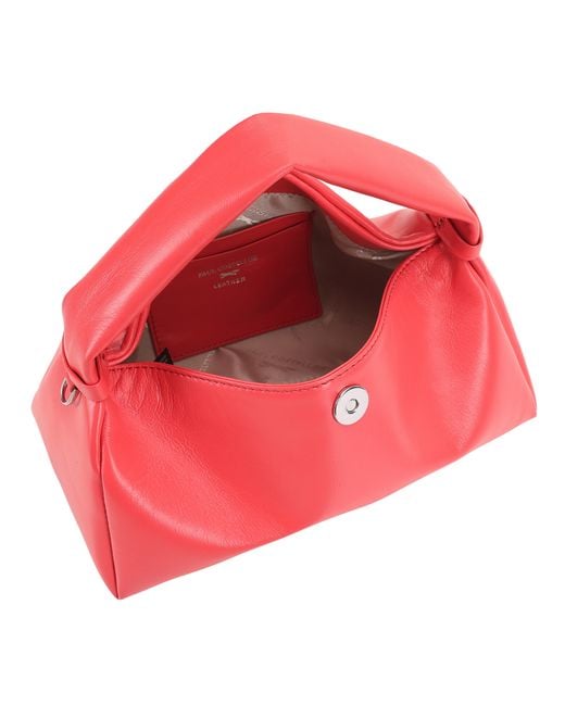 Paul Costelloe Red Molly Leather Crossbody Bag
