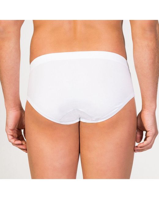 Zd - Zero Defects White Track Brief Organic Cotton for men