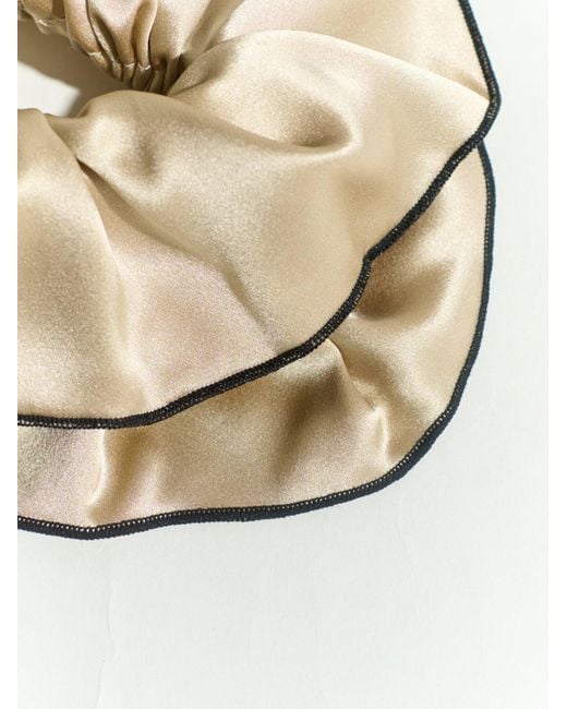Lost Pattern Metallic Maxi Flower Double-Layer Oversized Silk Scrunchie