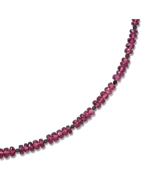 Bombyx House Metallic Birthstone January Garnet Necklace