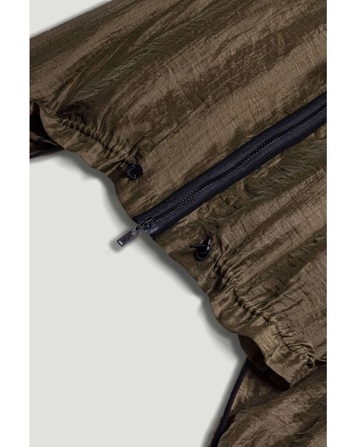 Nocturne Brown Sheer Zip-Front Jacket