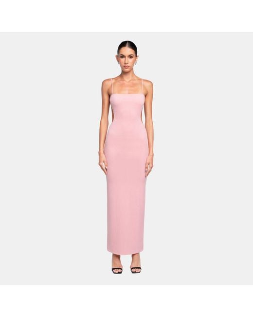 OW Collection Pink Fiona Maxi Dress