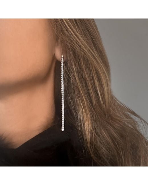SALLY SKOUFIS Metallic Flirtation Earring With Made Diamonds