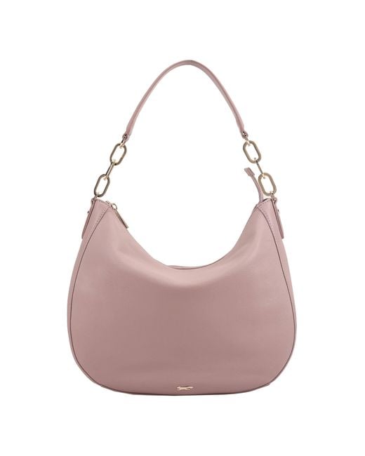 Paul Costelloe Gray Bisbee Leather Shoulder Bag