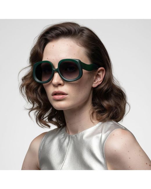 Loop and Egg Blue Sunglasses L A G One Dark