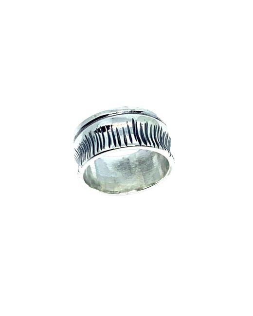 Tg-Jewellery by Tamara Gervasio Blue Barrel Ring – Unique Handcrafted Sterling Statement Ring