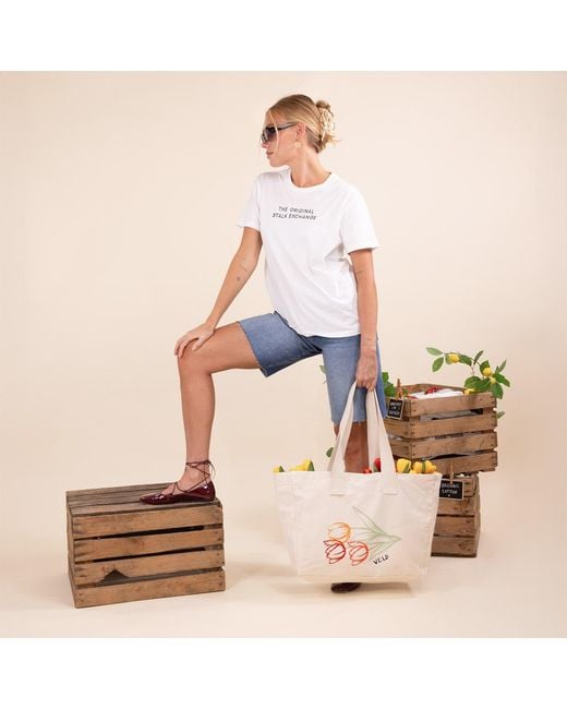 VLD White Neutrals Noordermarkt Tote Bag