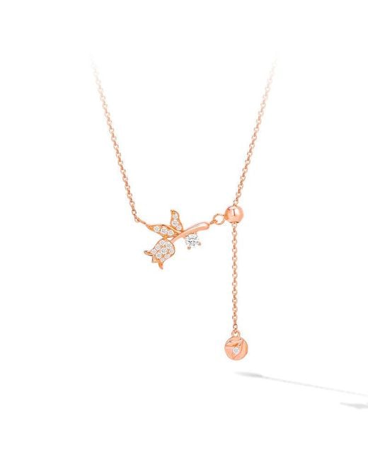 AWNL Metallic Lily Of The Valley Necklace
