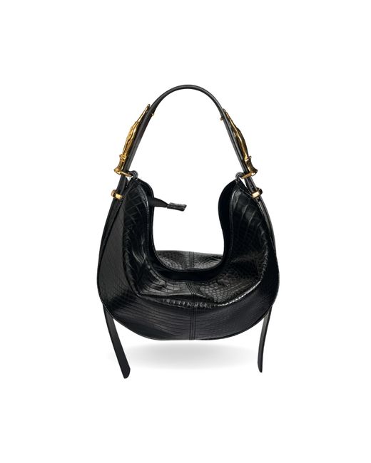 Indigolush Black Midi Hobo Gilded Lure