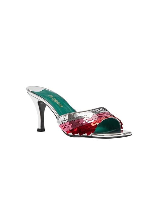 Florrie Pink Bb 75Mm Sequin Mule