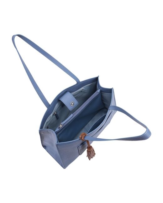 Lloyd Baker Blue Eleanor Leather Tote Bag