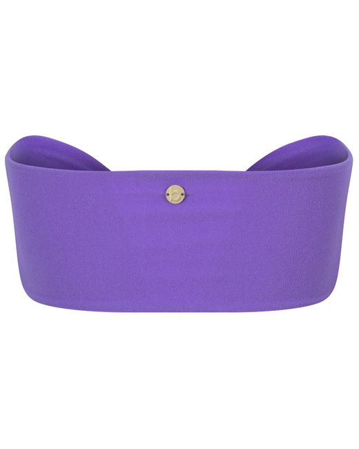 Blake Swimwear Purple Tide Bandeau Bikini Top