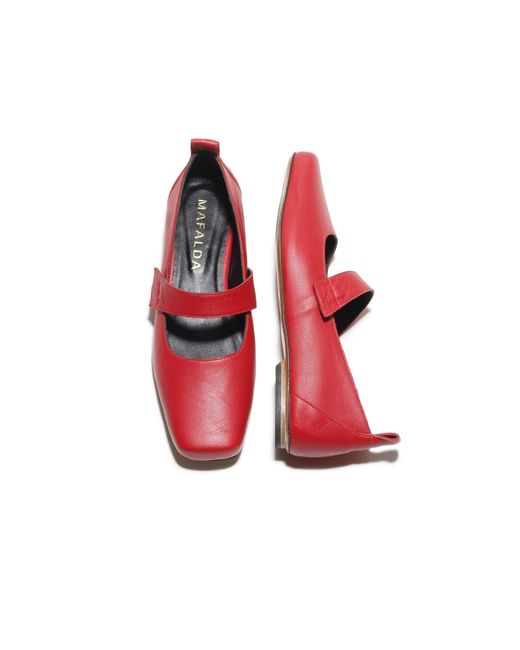 Mafalda Red Tami Mary Janes