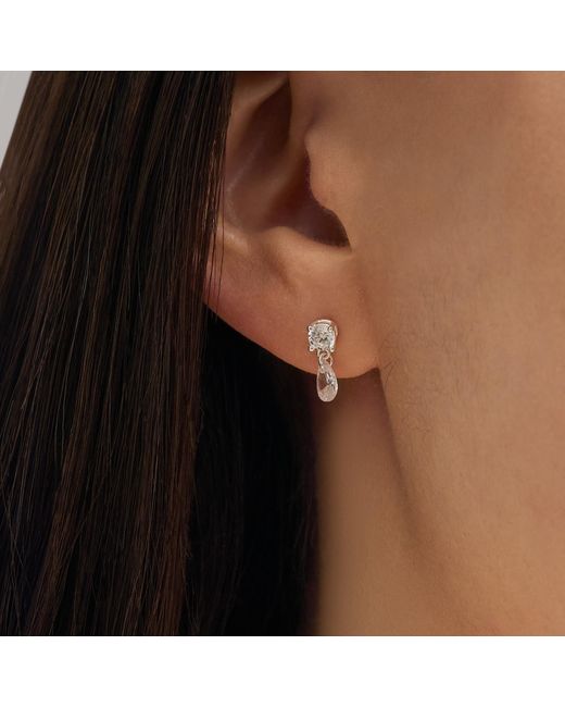 Esterah White Drop Studs