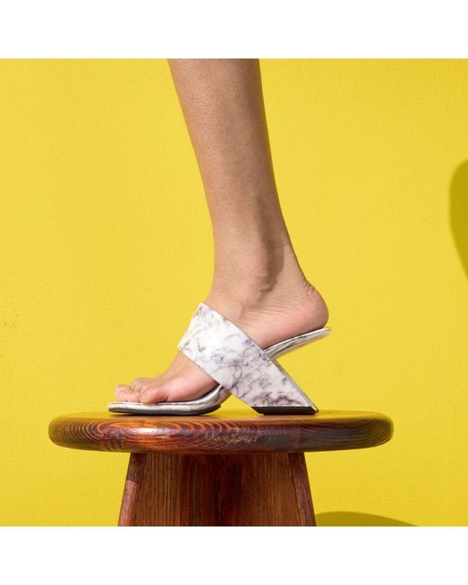 United Nude White Loop Toe Hi