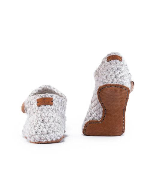 Kingdom of Wow White Neutrals Handmade Ankle Boot Slippers