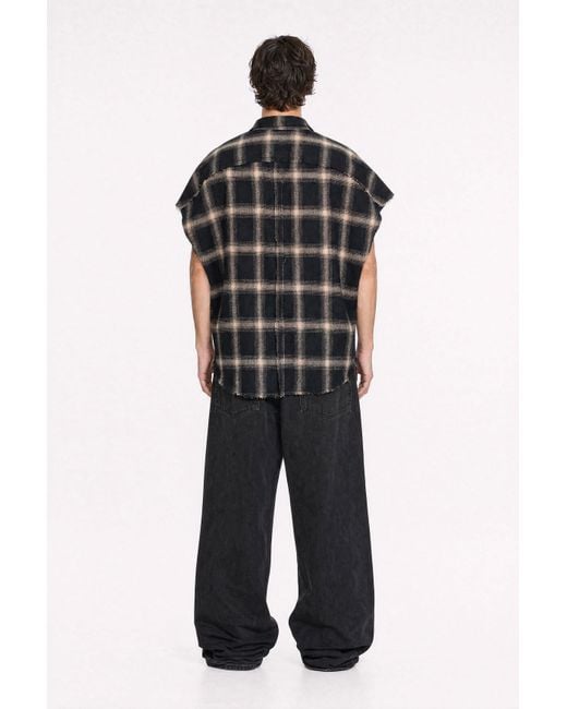 mysimplicated Black Atelier Division Sleeveless Shirt for men