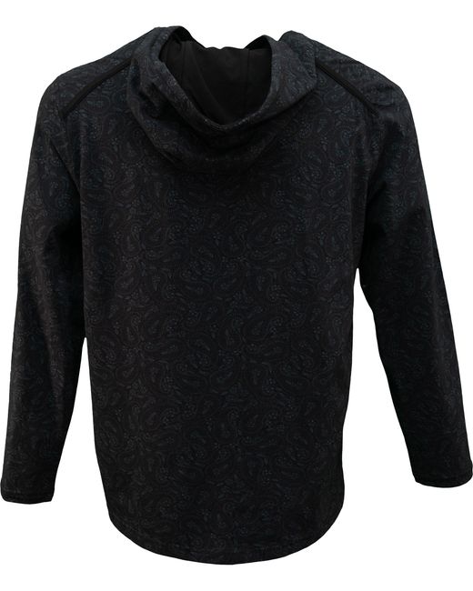 Lords of Harlech Black Horatio Perugia Paisley Hoodie for men