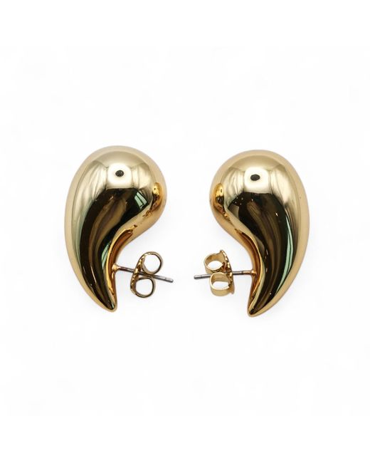 Miss Cecilia Metallic Teardrop Ear Studs
