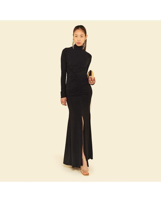 Celestine & Mae Black Silene Maxi Dress