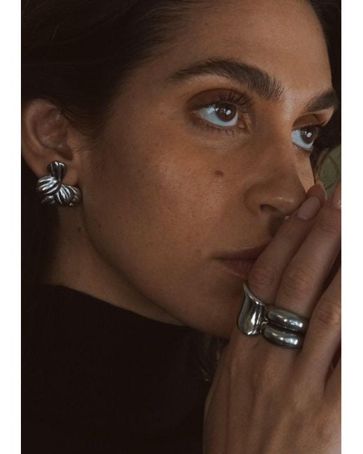 Mickey's Girl Metallic Moon Bloom Waterproof Earrings