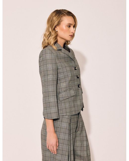 Lindsay Nicholas New York Gray Madison Avenue Jacket