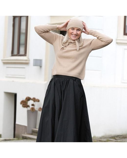 tirillm Brown Sasha Basic Cashmere Pullover With Round Neck, Chocolate