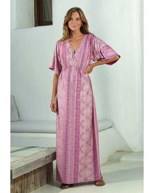 Chic by Lirette Pink Kimono Dress Lotus Guna