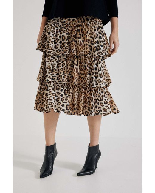 Lindsay Nicholas New York Multicolor Elena Francesca Tiered Skirt