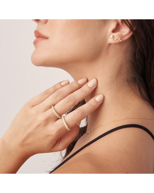 Shabella Nyc White Pave Thin Ring